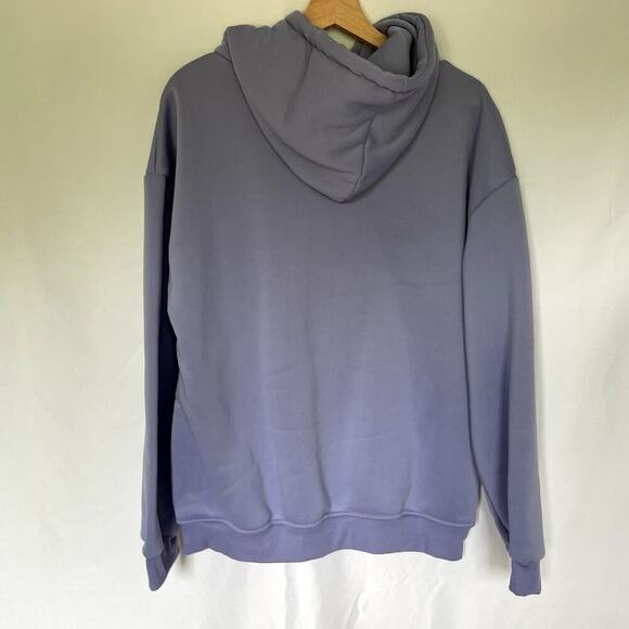 Purple hoodie sweater green frog on black skateboard cartoon design women's XL - Picture 8 of 8